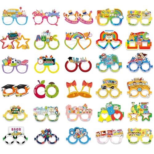 PIWOSGOL 30 Stück Partybrillen Set Lustige Brillen aus Papier Foto Requisiten Party Brillen Lustig für Kinder, Schulanfangspartys, Unterrichtsaktivitäten,Karneval, Tänze und Schulaktivitäten PIWOSGOL 30 Stück Partybrillen Set Lustige Brillen aus Papier Foto Requisiten Party Brillen Lustig für Kinder, Schulanfangspartys, Unterrichtsaktivitäten,Karneval, Tänze und Schulaktivitäten von PIWOSGOL