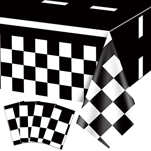4Pcs Racing Car Tischdecken, Auto Geburtstag Partyzubehör für Kindergeburtstag Kunststoff Schwarz Racetrack Party Tischdecke Tischdekorationen für Geburtstag Jahrestag Racing Car Theme Party 4Pcs Racing Car Tischdecken, Auto Geburtstag Partyzubehör für Kindergeburtstag Kunststoff Schwarz Racetrack Party Tischdecke Tischdekorationen für Geburtstag Jahrestag Racing Car Theme Party von PIXHOTUL