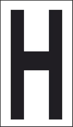 Aufkleber, Buchstabe H, Wohnungen, Büros, öffentliche Orte, 10 cm x 5,6 cm Aufkleber, Buchstabe H, Wohnungen, Büros, öffentliche Orte, 10 cm x 5,6 cm von PIXLEMON