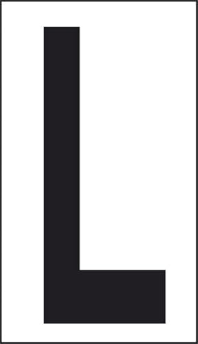 Aufkleber Buchstabe L für Wohnungen, Büros, öffentliche Orte, 10 cm x 5,6 cm Aufkleber Buchstabe L für Wohnungen, Büros, öffentliche Orte, 10 cm x 5,6 cm von START