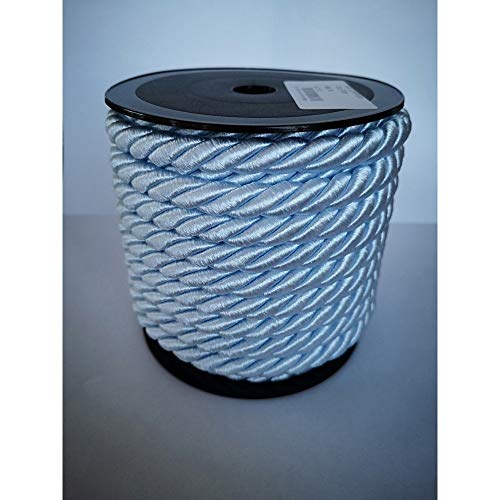 PIZZITALIANI Kordelband HELLBLAU ZUCKERPAPIERS geflochtene – Durchmesser 10 mm x 10 m, 3-strängiges Kordel, aus Polypropylen mit Baumwollkern, für Weihnachts- und Karnevalsbasteln PIZZITALIANI Kordelband HELLBLAU ZUCKERPAPIERS geflochtene – Durchmesser 10 mm x 10 m, 3-strängiges Kordel, aus Polypropylen mit Baumwollkern, für Weihnachts- und Karnevalsbasteln von PIZZITALIANI LACES & RIBBONS SINCE 1953
