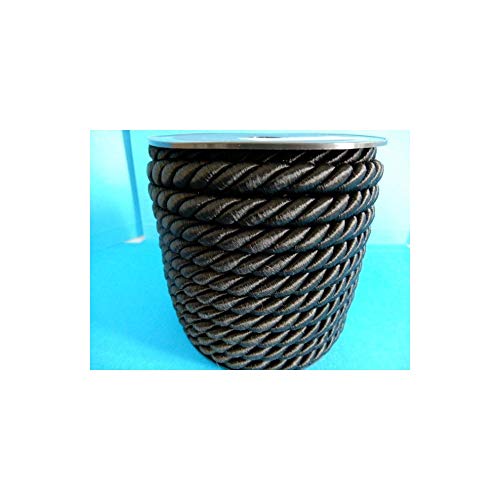 PIZZITALIANI Kordelband SCHWARZ geflochtene – Durchmesser 10 mm x 10 m, 3-strängiges Kordel, aus Polypropylen mit Baumwollkern, für Weihnachts- und Karnevalsbasteln PIZZITALIANI Kordelband SCHWARZ geflochtene – Durchmesser 10 mm x 10 m, 3-strängiges Kordel, aus Polypropylen mit Baumwollkern, für Weihnachts- und Karnevalsbasteln von PIZZITALIANI LACES & RIBBONS SINCE 1953