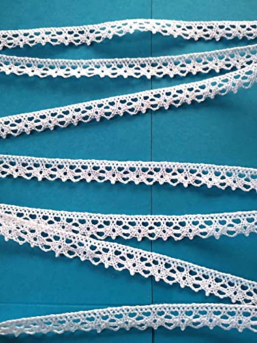PIZZITALIANI Spitzenband - Klöppelspitze WEISS, Höhe 1 cm x 10 m, Spitzenbordure Baumwolle, Dekorative Bänder für Dirndl, Trachtenkleid, Hochzeitsdekorationen & Bastelarbeiten, Made in Italy PIZZITALIANI Spitzenband - Klöppelspitze WEISS, Höhe 1 cm x 10 m, Spitzenbordure Baumwolle, Dekorative Bänder für Dirndl, Trachtenkleid, Hochzeitsdekorationen & Bastelarbeiten, Made in Italy von PIZZITALIANI LACES & RIBBONS SINCE 1953