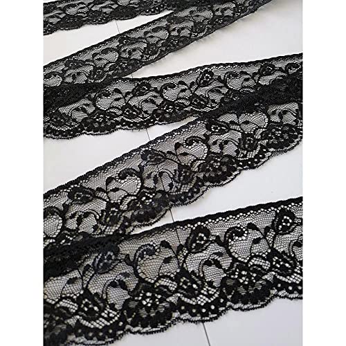 PIZZITALIANI Spitzenband SCHWARZ Höhe 6cm X 10m - Spitzenbordüre, Valencienne Spitzenborte weiche, Tüll Spitze, mit Blumenmuster für Hochzeitsgeschenke Kreatives Nähen Schneiderei Dekorationen PIZZITALIANI Spitzenband SCHWARZ Höhe 6cm X 10m - Spitzenbordüre, Valencienne Spitzenborte weiche, Tüll Spitze, mit Blumenmuster für Hochzeitsgeschenke Kreatives Nähen Schneiderei Dekorationen von PIZZITALIANI LACES & RIBBONS SINCE 1953