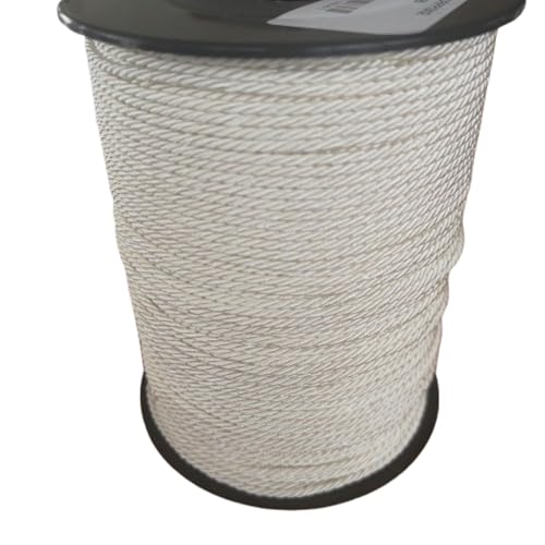 PIZZITALIANI Kordelband ELFENBEIN geflochtene – Durchmesser 2 mm x 100 m, 3-strängiges Kordel, aus Polypropylen mit Baumwollkern, für Handwerk, Dekor, Nähen, Basteln, Armbänder von PIZZITALIANI LACES & RIBBONS SINCE 1953