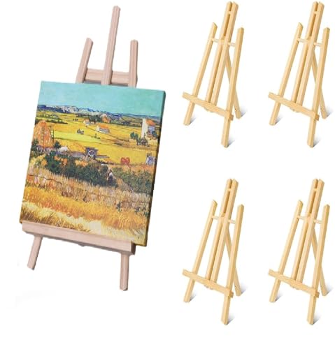 4 Stück Tischstaffelei Holz, 40 CM Tragbare Staffeleien, Display-/ Tischstaffelei, Höhenverstellbar, Deko-Ständer, Staffelei Kinder, für Gemälde, Kinder Kunst & Handwerk 4 Stück Tischstaffelei Holz, 40 CM Tragbare Staffeleien, Display-/ Tischstaffelei, Höhenverstellbar, Deko-Ständer, Staffelei Kinder, für Gemälde, Kinder Kunst & Handwerk von PJCFTCWKJ