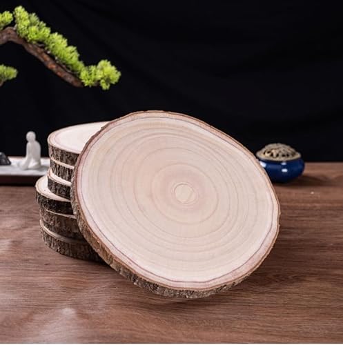 Holzscheiben 8 Stücke 16-17cm Holz Log Scheiben, Runde Holzscheibe Untersetzer Holz Log, DIY Handwerk Holz-Scheiben Hochzeit Mittelstücke Weihnachten Dekoration Holzscheiben 8 Stücke 16-17cm Holz Log Scheiben, Runde Holzscheibe Untersetzer Holz Log, DIY Handwerk Holz-Scheiben Hochzeit Mittelstücke Weihnachten Dekoration von PJCFTCWKJ