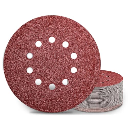 Schleifscheiben 50Stück 10 Löcher 225 mm Schleifpapier für Fein- und Grobschliff, Verschiedene Körnungen Je 10x 40/60/80/120/240 Exzenterschleifer Schleifpapier Schleifscheiben 50Stück 10 Löcher 225 mm Schleifpapier für Fein- und Grobschliff, Verschiedene Körnungen Je 10x 40/60/80/120/240 Exzenterschleifer Schleifpapier von PJCFTCWKJ