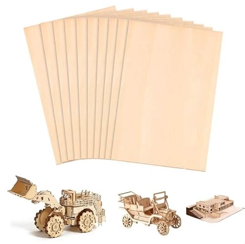 Sperrholzplatten, 10 Stück, 200 x 200 x 6 mm, unlackiertes Holz, für Bastelprojekte, perfekt zum Laserschneiden, Malen, Modellieren, Gravieren, Heimdekoration, Holzkunsttafeln Sperrholzplatten, 10 Stück, 200 x 200 x 6 mm, unlackiertes Holz, für Bastelprojekte, perfekt zum Laserschneiden, Malen, Modellieren, Gravieren, Heimdekoration, Holzkunsttafeln von PJCFTCWKJ