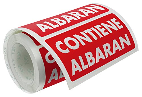 PKA 16410 Etiketten mit Aufschrift "Contiene Albaran", 200 Stück von PKA