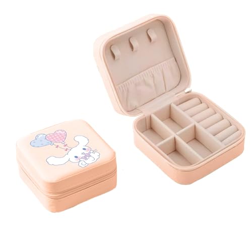 Niedlich Tragbare Schmuckschatulle Organizer mit Abnehmbarer Trennwand,Cartoon Dog Cute Muster Reise-Schmuckschatulle,für Ringe, Ohrringe, Armbänder,Kleiner schmuckkästchen für Damen Mädchen, rosa Niedlich Tragbare Schmuckschatulle Organizer mit Abnehmbarer Trennwand,Cartoon Dog Cute Muster Reise-Schmuckschatulle,für Ringe, Ohrringe, Armbänder,Kleiner schmuckkästchen für Damen Mädchen, rosa von PKEGDBFTQ