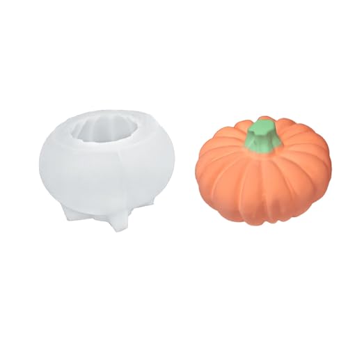 3D-Kürbis-Silikonform-Set – Halloween-Kerzenformen für selbstgemachte gruselige Geister, Wachs, Aromatherapie-Seife und Gips-Dekor – leicht zu lösender Bastelset, 3-teilig, fetter Kürbis 3D-Kürbis-Silikonform-Set – Halloween-Kerzenformen für selbstgemachte gruselige Geister, Wachs, Aromatherapie-Seife und Gips-Dekor – leicht zu lösender Bastelset, 3-teilig, fetter Kürbis von PKRANZYHKAL