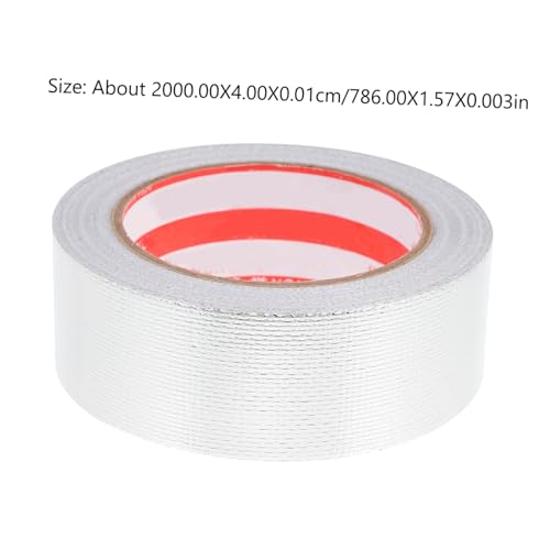 PLAFOPE 1 Rolle Hitzebeständiges Aluminiumfolie Klebeband Wasserfestes Reparaturband für Rohre Heizungen und für Abdichtungen und Reparaturen PLAFOPE 1 Rolle Hitzebeständiges Aluminiumfolie Klebeband Wasserfestes Reparaturband für Rohre Heizungen und für Abdichtungen und Reparaturen von PLAFOPE