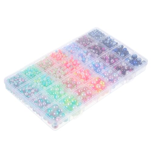 PLAFOPE 1 Schachtel Teiliges Perlen Farben Kunststoff Perlen Spacer Beads für DIY Schmuckherstellung Armbänder Halsketten Ohrringe Basteln für Erwachsene PLAFOPE 1 Schachtel Teiliges Perlen Farben Kunststoff Perlen Spacer Beads für DIY Schmuckherstellung Armbänder Halsketten Ohrringe Basteln für Erwachsene von PLAFOPE