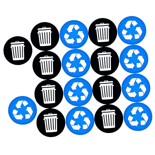 PLAFOPE 1 Set Selbstklebende Recycling Aufkleber Recycling Schild Für Mülleimer Recycling Behälter Aufkleber Müllklassifizierungsaufkleber Recycling Aufkleber Mülleimer Aufkleber von PLAFOPE