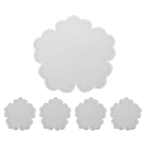 PLAFOPE 1 Set Silikon-Blumenform: DIY-Harzgussform – Blumenuntersetzer-Herstellungsform für Epoxidharz – wiederverwendbare Silikonformen für Handarbeitsprojekte von PLAFOPE