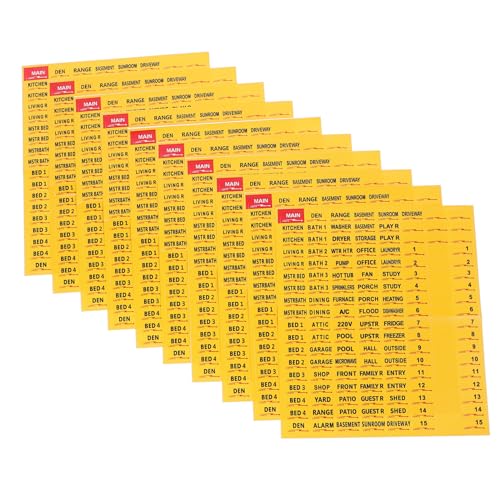 PLAFOPE 10 Blatt Etiketten Für Elektrokästen Aufkleber Für Leistungsschalter Aufkleber Zur Identifizierung Von Schalttafeln Aufkleber Für Schalttafeln Aufkleber Für Schalttafeln von PLAFOPE