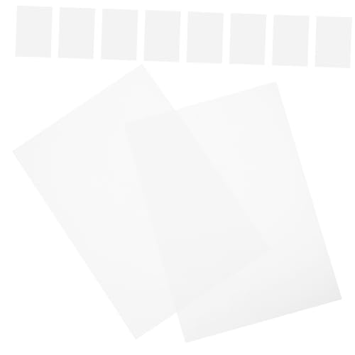 PLAFOPE 10 Blatt PVC Druckmaterial Matte Druckfolie Spezielle PVC Beschichtung für Drucker für Karten und Bastelprojekte Langlebig und Vielseitig Anwendung von PLAFOPE