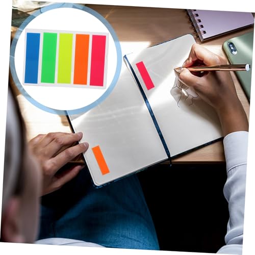 PLAFOPE 10 Sätze Selbstklebende Haftnotizen in Leuchtenden Farben Beschreibbare Memo Pads für Organisation Markierung und Indexierung von Dokumenten Leicht Tragbar und Praktisch für Büro von PLAFOPE
