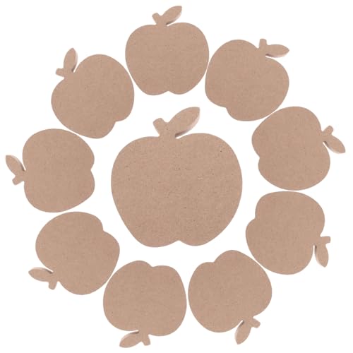PLAFOPE 10 Stück Apfelförmige Holzplatten zum Basteln Unvollendete Apfel Deko für Halloween Tischdekoration DIY Zubehör für Kreative Handarbeiten PLAFOPE 10 Stück Apfelförmige Holzplatten zum Basteln Unvollendete Apfel Deko für Halloween Tischdekoration DIY Zubehör für Kreative Handarbeiten von PLAFOPE