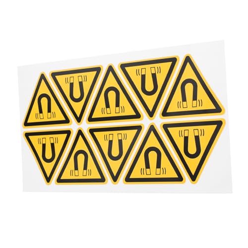 PLAFOPE 10 Stück Magnetische Sicherheitswarnaufkleber Selbstklebend für Maschinenbediener Schützende Warnschilder für Mechanische Ausrüstung Stark Haftend Einfache Anbringung PLAFOPE 10 Stück Magnetische Sicherheitswarnaufkleber Selbstklebend für Maschinenbediener Schützende Warnschilder für Mechanische Ausrüstung Stark Haftend Einfache Anbringung von PLAFOPE