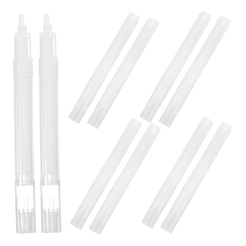 PLAFOPE 10 Stück Nachfüllbare Leere Acryl Marker Dicke Stiftkörper für Zeichnen Ergonomisches Design Langlebig und für Kunst und DIY Projekte von PLAFOPE
