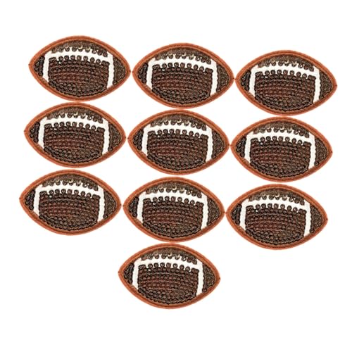 PLAFOPE 10 Stück Rugby Aufnäher zum Aufbügeln mit Pailletten Bestickt Einfache Anbringung ohne Nähen Dekorative Kleidung Applikationen für Jacken Hüte Jeans Sportliches Design für Fans PLAFOPE 10 Stück Rugby Aufnäher zum Aufbügeln mit Pailletten Bestickt Einfache Anbringung ohne Nähen Dekorative Kleidung Applikationen für Jacken Hüte Jeans Sportliches Design für Fans von PLAFOPE