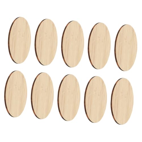 PLAFOPE 10 Stück Teiliges Bambus Naturbelassene DIY Malplatten aus Sicherem Bambus für Glatte Kanten Vielseitig zum Basteln Dekorieren Geschenkanhänger und Tischdeko PLAFOPE 10 Stück Teiliges Bambus Naturbelassene DIY Malplatten aus Sicherem Bambus für Glatte Kanten Vielseitig zum Basteln Dekorieren Geschenkanhänger und Tischdeko von PLAFOPE