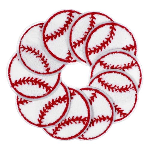 PLAFOPE 10 Stück Teiliges Bestickte Baseball Patches Verschleißfest Kompakte Aufnäher für Hüte und Haushaltsmäntel Dekorative Chenille Stoffapplikationen zum Aufnähen und Reparieren PLAFOPE 10 Stück Teiliges Bestickte Baseball Patches Verschleißfest Kompakte Aufnäher für Hüte und Haushaltsmäntel Dekorative Chenille Stoffapplikationen zum Aufnähen und Reparieren von PLAFOPE