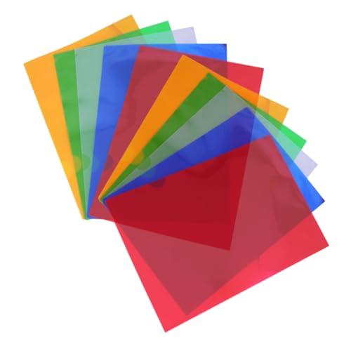 PLAFOPE 10 Stück Teiliges Dokumentenmappe aus Robustem Kunststoff Transparente Förmige Kunststoffordner für Schule und Büro Vielseitige Sammelmappen in Verschiedenen Farben für von PLAFOPE