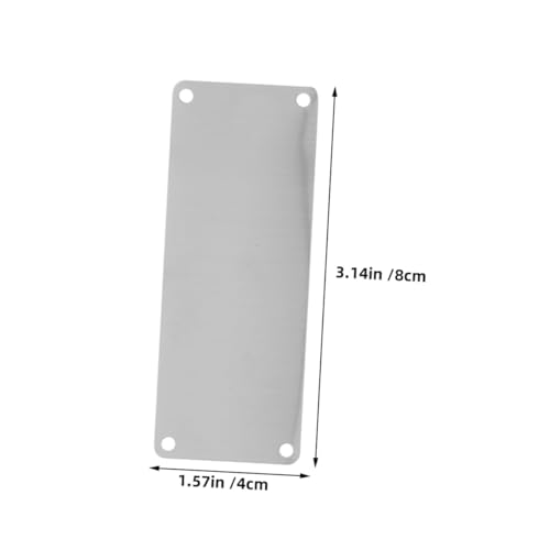 PLAFOPE 10 Stück Teiliges Edelstahl Blankoschilder mit Löchern Stark Gravierbare Metallplaketten für DIY Türschilder Robust Langlebig Vielseitig Einsetzbar für Büro und Zuhause von PLAFOPE