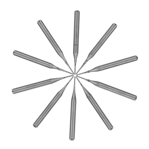 PLAFOPE 10 Stück Teiliges Hartmetall Wolframstahl Fräsersatz Schaft Präzise Cnc Gravierwerkzeuge für Holz Metall Pcb Platinen von PLAFOPE