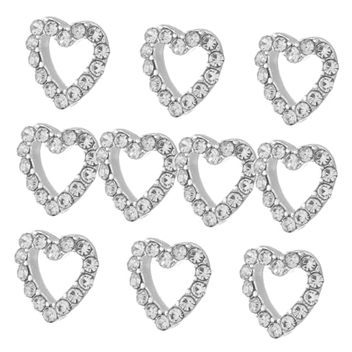 PLAFOPE 10 Stück Teiliges Herz Nail Charms aus Robustem Legierungs Material Dreidimensionale Hohl Gestaltete Maniküre Dekorationen Geeignet für DIY Nagelkunst und Professionelle PLAFOPE 10 Stück Teiliges Herz Nail Charms aus Robustem Legierungs Material Dreidimensionale Hohl Gestaltete Maniküre Dekorationen Geeignet für DIY Nagelkunst und Professionelle von PLAFOPE