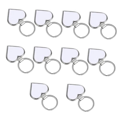 PLAFOPE 10 Stück Teiliges Herzförmiges Sublimations Metall Blanko Fotoanhänger DIY Personalisierbar Zubehör PLAFOPE 10 Stück Teiliges Herzförmiges Sublimations Metall Blanko Fotoanhänger DIY Personalisierbar Zubehör von PLAFOPE