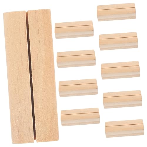 PLAFOPE 10 Stück Teiliges Holz Notizhalter mit Kartenclip Stabiler Business Card Organizer und Memo Clip Halter für Tischdekoration als Visitenkartenhalter und für Büro und PLAFOPE 10 Stück Teiliges Holz Notizhalter mit Kartenclip Stabiler Business Card Organizer und Memo Clip Halter für Tischdekoration als Visitenkartenhalter und für Büro und von PLAFOPE