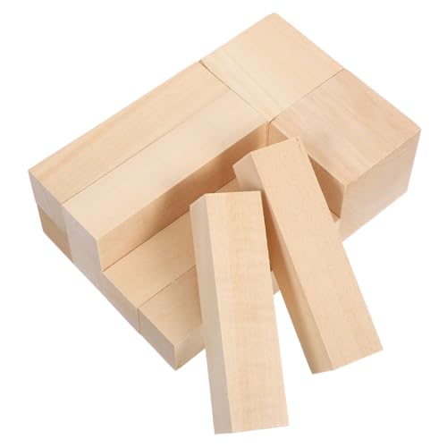 PLAFOPE 10 Stück Teiliges Lindenholz Schnitzset aus Unbehandelten Basswood Blöcken Glatte Oberfläche Vielseitig für DIY Basteln Holzschnitzen und Whittling Geeignet für Anfänger und PLAFOPE 10 Stück Teiliges Lindenholz Schnitzset aus Unbehandelten Basswood Blöcken Glatte Oberfläche Vielseitig für DIY Basteln Holzschnitzen und Whittling Geeignet für Anfänger und von PLAFOPE