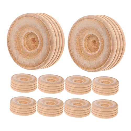 PLAFOPE 10 Stück Teiliges Mini Holzräder DIY Holzspielzeug Ersatzräder für Modellautos Bastelräder aus Langlebigem Holz für Kreative Handarbeiten und Motorische PLAFOPE 10 Stück Teiliges Mini Holzräder DIY Holzspielzeug Ersatzräder für Modellautos Bastelräder aus Langlebigem Holz für Kreative Handarbeiten und Motorische von PLAFOPE