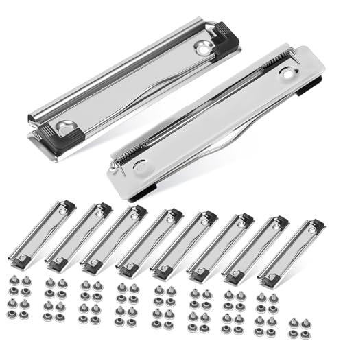 PLAFOPE 10 Stück Teiliges Montierbare Metall Klemmbretterclips mit Federspannung und Nägeln Rostfreie Multifunktionale Büroklammern für Dokumente Berichte Menüs Wiederverwendbar Einfach PLAFOPE 10 Stück Teiliges Montierbare Metall Klemmbretterclips mit Federspannung und Nägeln Rostfreie Multifunktionale Büroklammern für Dokumente Berichte Menüs Wiederverwendbar Einfach von PLAFOPE