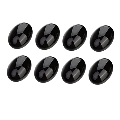 PLAFOPE 10 Stück Teiliges Ovaler Schwarzer Cabochon Flach DIY Schmucksteine Basteln Einzigartige Muster für Ringe und Dekoration Vielseitig für Schmuck und Handwerk PLAFOPE 10 Stück Teiliges Ovaler Schwarzer Cabochon Flach DIY Schmucksteine Basteln Einzigartige Muster für Ringe und Dekoration Vielseitig für Schmuck und Handwerk von PLAFOPE