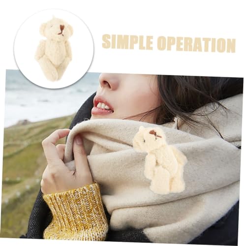 PLAFOPE 10 Stück Teiliges Puppen dekor aus Weichem Perlenplüsch DIY Kleidungsschmuck für Mützen Schals Rucksäcke Vielseitiges Bastelzubehör für Teddybär Kleidung und Accessoires von PLAFOPE