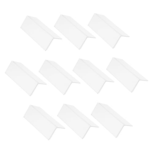 PLAFOPE 10 Stück Teiliges Selbstklebendes Acryl Etikettenhalter Form Preisschildhalter Transparent für Regal Tisch Büro Zuhause Vielseitig Einsetzbar PLAFOPE 10 Stück Teiliges Selbstklebendes Acryl Etikettenhalter Form Preisschildhalter Transparent für Regal Tisch Büro Zuhause Vielseitig Einsetzbar von PLAFOPE