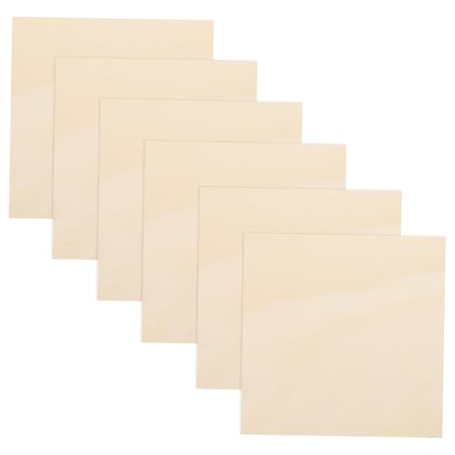 PLAFOPE 10 Stück Teiliges Unbemalte Holzplatten Quadratisch Gleichmäßig Dicke Holzscheiben für Basteln DIY Malerei Gravur Holzbrett Bearbeitung Holzstücke für Kreative Dekorationen von PLAFOPE