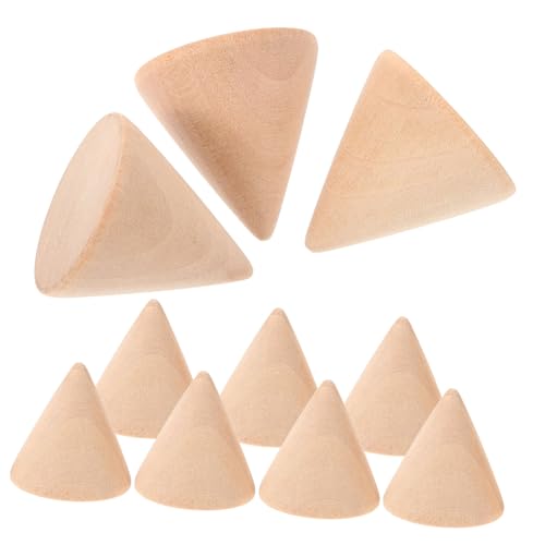 PLAFOPE 10 Stück Teiliges Unlackierte Holzkegel DIY Schmuckständer Holzornament Bastelzubehör für Ringpräsentation Hochzeitsschmuck-display Bemalbar und Dekorierbar PLAFOPE 10 Stück Teiliges Unlackierte Holzkegel DIY Schmuckständer Holzornament Bastelzubehör für Ringpräsentation Hochzeitsschmuck-display Bemalbar und Dekorierbar von PLAFOPE