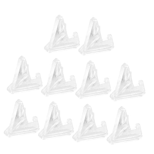 PLAFOPE 10 Stücke Ausweishalter Schutzhüllen Münzhalter Kartenst Nder Display Staffelei Transparent für Münzen Medaillen und Spielkarten von PLAFOPE
