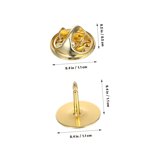 PLAFOPE 100 Paare Schmetterlingsverschluss Metall Anstecknadeln Ersatz Pin Locking Back für Schmuckherstellung und DIY Basteln Langlebig Vielseitig Einsetzbar für Broschen Abzeichen PLAFOPE 100 Paare Schmetterlingsverschluss Metall Anstecknadeln Ersatz Pin Locking Back für Schmuckherstellung und DIY Basteln Langlebig Vielseitig Einsetzbar für Broschen Abzeichen von PLAFOPE