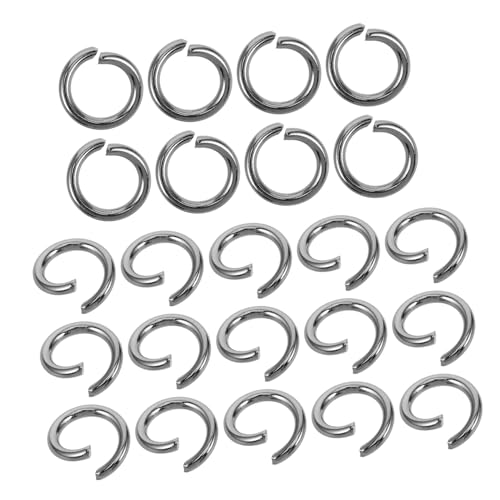 PLAFOPE 100 Stck Edelstahl Sprungringe für Schmuckherstellung Robuste Verbindungsringe für Schlüsselanhänger Armbänder und DIY Bastelprojekte Silberfarbene Jump Rings für Vielseitige PLAFOPE 100 Stck Edelstahl Sprungringe für Schmuckherstellung Robuste Verbindungsringe für Schlüsselanhänger Armbänder und DIY Bastelprojekte Silberfarbene Jump Rings für Vielseitige von PLAFOPE