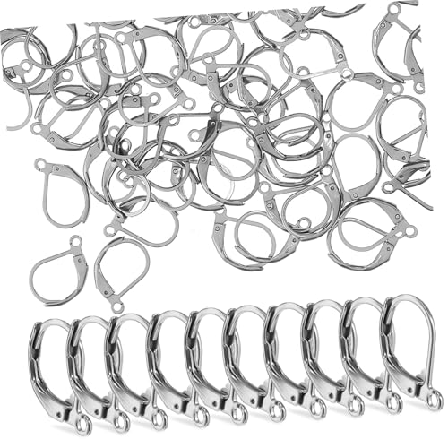 PLAFOPE 100 Stück Edelstahl Ohrhaken für DIY Schmuckherstellung Dangle Ohrring Haken aus Chirurgenstahl für Basteln von Eleganten Ohrschmuck Robust und Hautfreundlich PLAFOPE 100 Stück Edelstahl Ohrhaken für DIY Schmuckherstellung Dangle Ohrring Haken aus Chirurgenstahl für Basteln von Eleganten Ohrschmuck Robust und Hautfreundlich von PLAFOPE