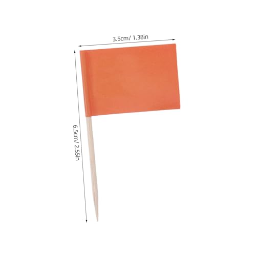 PLAFOPE 100 Stück Einfarbige Zahnstocherflaggen Stabile Papierfahnen für Kuchen Cupcake deko Kleine Food Flags für Party Käse Obst Praktische und Langlebige Tischdekoration von PLAFOPE