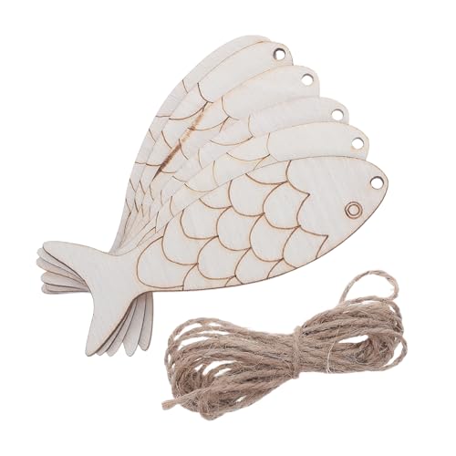 PLAFOPE 100 Stück Fischförmige Holzanhänger Unlackierte Holzscheiben Mit Aufhängeschnur Natürliche Hohle Fischform DIY Basteln Wanddekoration Anhänger Für Zuhause Und Party PLAFOPE 100 Stück Fischförmige Holzanhänger Unlackierte Holzscheiben Mit Aufhängeschnur Natürliche Hohle Fischform DIY Basteln Wanddekoration Anhänger Für Zuhause Und Party von PLAFOPE