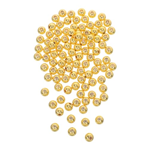 PLAFOPE 100 Stück Goldfarbene Kupferperlen Rund Glatte Schmuck Spacer Beads Für DIY Armbänder Halsketten Ohrringe Schmuckherstellung PLAFOPE 100 Stück Goldfarbene Kupferperlen Rund Glatte Schmuck Spacer Beads Für DIY Armbänder Halsketten Ohrringe Schmuckherstellung von PLAFOPE